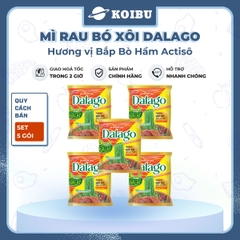 ACECOOK - Mì rau bó xôi Dalago hương vị Bắp bò hầm Actiso, Mì Dalago bắp bò hầm Atiso, Mì rau củ - 84g/gói - 00016