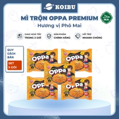 OTOKI - Mì trộn Oppa Premium hương vị phô mai, Oppa mì trộn phô mai Oppa Premium, Mì Oppa Hàn Quốc - 113g/gói - 00823