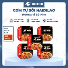 YIHAI - Cơm tự sôi Haidilao hương vị Bò kho, Cơm tự sôi Hadilao Bò kho - 195g/hộp - 00834