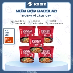 YIHAI - Miến hộp Haidilao hương vị Chua cay, Haidilao miến Chua cay Haidilao hộp, Miến Haidiao ăn liền - 127g/hộp - 00819