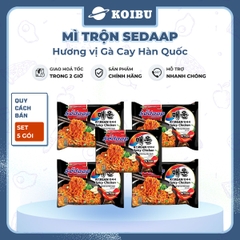SEDAAP - Mì trộn Sedaap hương vị Gà cay Hàn Quốc, Mì Sedaap mì trộn Gà cay Hàn Quốc Sedaap ăn liền - 87g/gói - 00282