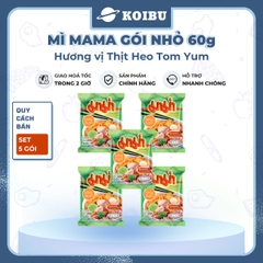MAMA - Mì Mama gói nhỏ hương vị Thịt heo Tomyum, Mama mì thịt heo Tomyum Mama, Mì Ma Ma Thái Lan - 55g/gói - 00840