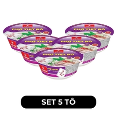 VIFON - Phở Vifon tô có gói thịt thật vị Bò, phở bò tô Vifon, phở Vifon tô ăn liền, phở tô Vifon - 120g/tô - 00174