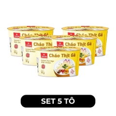 VIFON - Cháo Vifon tô có gói thịt thật vị Gà, Cháo Gà tô Vifon, Cháo Vifon tô ăn liền - 70g/tô - 00497