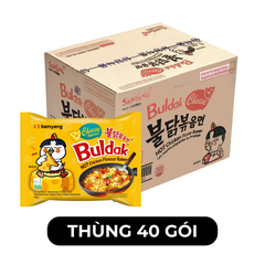 SAMYANG - Mì khô gà cay Samyang hương vị Gà cay Phô mai, Mì gà cay phô mai Samyang, Mì Hàn Quốc - 140g/gói - 00420