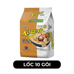 PALDO - Mì Koreno Jumbo hương vị Nấm, Mì Nấm Koreno Jumbo, Mì ăn liền Koreno Jumbo, Mì Hàn Quốc ăn liền - 100g/gói - 00386