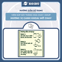 NFC - Viên súp sấy thăng hoa I-Soup hương vị Canh khoai mỡ chay, Canh khoai mỡ I-Soup ăn liền - 55g/lốc - 00724