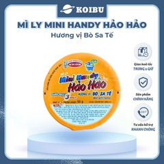 ACECOOK - Mì ly Mini Handy Hảo Hảo hương vị Bò sa tế, Mì ly bò sa tế Hảo Hảo Mini Handy, Mì Hảo Hảo - 53g/ly - 00020