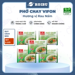VIFON - Phở Vifon hương vị Chay rau nấm, Vifon phở chay rau nấm Vifon Phở ăn liền Vifon, Phở chay Vifon - 65g/gói - 00171