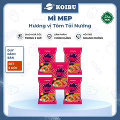 SAMYANG - Mì MEP hương vị Tôm tỏi nướng, Mì Samyang tôm tỏi nướng, Mì ăn liền Samyang MEP Hàn Quốc - 80g/gói - 00856
