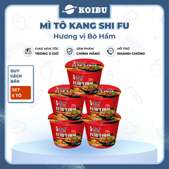 KANG SHI FU - Mì tô Kang Shi Fu hương vị Bò hầm, Mì Kang Shi Fu ăn liền, Mì ăn liền Trung Hoa - 110g/tô - 00591