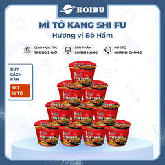 KANG SHI FU - Mì tô Kang Shi Fu hương vị Bò hầm, Mì Kang Shi Fu ăn liền, Mì ăn liền Trung Hoa - 110g/tô - 00591