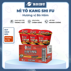 KANG SHI FU - Mì tô Kang Shi Fu hương vị Bò hầm, Mì Kang Shi Fu ăn liền, Mì ăn liền Trung Hoa - 110g/tô - 00591