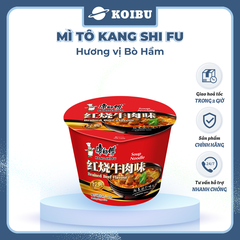 KANG SHI FU - Mì tô Kang Shi Fu hương vị Bò hầm, Mì Kang Shi Fu ăn liền, Mì ăn liền Trung Hoa - 110g/tô - 00591