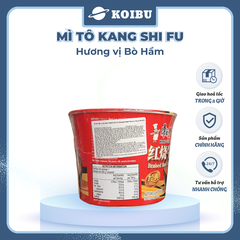 KANG SHI FU - Mì tô Kang Shi Fu hương vị Bò hầm, Mì Kang Shi Fu ăn liền, Mì ăn liền Trung Hoa - 110g/tô - 00591