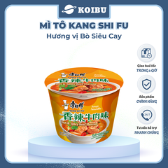 KANG SHI FU - Mì tô Kang Shi Fu hương vị Bò siêu cay, Mì Kang Shi Fu ăn liền, Mì ăn liền Trung Hoa - 108g/tô - 00590