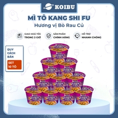 KANG SHI FU - Mì tô Kang Shi Fu hương vị Bò rau củ, Mì Kang Shi Fu ăn liền, Mì ăn liền Trung Hoa - 122g/tô - 00589