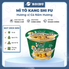 KANG SHI FU - Mì tô Kang Shi Fu hương vị Gà nấm hương, Mì Kang Shi Fu ăn liền, Mì ăn liền Trung Hoa - 104g/tô - 00588