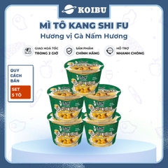 KANG SHI FU - Mì tô Kang Shi Fu hương vị Gà nấm hương, Mì Kang Shi Fu ăn liền, Mì ăn liền Trung Hoa - 104g/tô - 00588