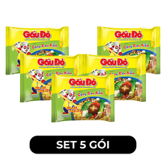 ASIAFOODS - Mì Gấu Đỏ hương vị Chay rau nấm, Mì Chay rau nấm Gấu Đỏ, Mì gói Gấu Đỏ Chay rau nấm - 60g/gói - 00324