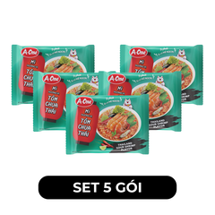 A ONE - Mì A-One gói hương vị Tôm chua Thái, Mì Tôm chua Thái A-One, Mì ăn liền A-One, Mì gói Aonei - 85g/gói - 00519