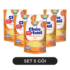 SG FOOD - Cháo tươi SG Food Baby hương vị Thịt thăn bằm & bí đỏ, Cháo Thịt thăn bằm bí đỏ SGFood Baby - 240g/gói - 00578
