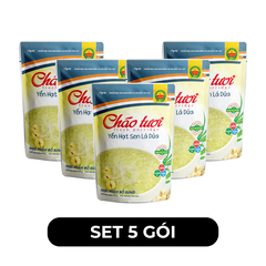 CÂY THỊ - Cháo tươi Cây Thị hương vị Yến hạt sen lá dứa, Cháo tươi yến hạt sen lá dứa Cây Thị - 240g/gói - 00742