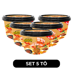 WORLD SPICE - Mì tô trộn LókCók hương vị BBQ kim chi, Mì tô trộn LokCok BBQ kim chi, Mì trộn LokCok - 97g/tô - 00756