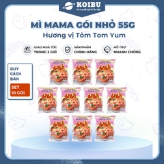 MAMA - Mì Mama gói nhỏ hương vị Tôm Tomyum, Mì Tôm Tomyum Mama, Mì Thái Lan vị Tôm Tomyum - 55g/gói - 00253