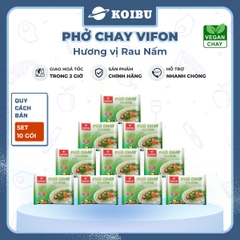 VIFON - Phở Vifon hương vị Chay rau nấm, Vifon phở chay rau nấm Vifon Phở ăn liền Vifon, Phở chay Vifon - 65g/gói - 00171