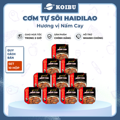 YIHAI - Cơm tự sôi Haidilao hương vị Nấm cay, Cơm tự sôi Hadilao Nấm cay - 160g/hộp - 00835
