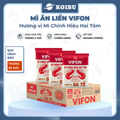 VIFON - Mì chính hiệu hai tôm Vifon hương vị Sa tế 60g, Mì Vifon hai tôm, Mì hai con tôm Vifon - 60g/gói - 00826