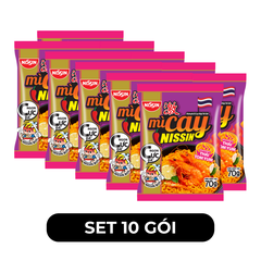 NISSIN - Mì xào cay Nissin Thái tomyum, Mì xào cay Thái tomyum Nissin, Mì xào Nissin Thái tom yum - 70g/gói - 00478
