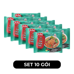 A ONE - Mì A-One gói hương vị Tôm chua Thái, Mì Tôm chua Thái A-One, Mì ăn liền A-One, Mì gói Aonei - 85g/gói - 00519