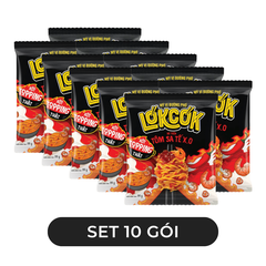 WORLD SPICE - Mì trộn LókCók hương vị Tôm sa tế X.O, Mì trộn tôm sa tế X.O LokCok, Mì ăn liền LokCok - 99g/gói - 00750