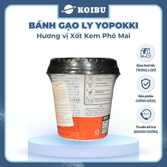 YOUNG POONG - Bánh gạo ly Yopokki hương vị Kem Phô Mai, Bánh gạo kem phô mai Yopokki ly, Bánh gạo Hàn Quốc - 120g/ly  - 00868