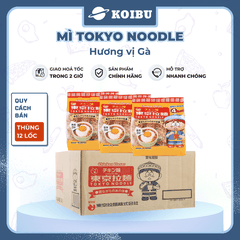 TOKYO NOODLE - Mì Tokyo Noodle hương vị Gà, Mì ăn liền cho bé Tokyo Noodle, Mì gà ăn dặm cho bé - 120g/lốc - 00801