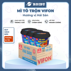 VIFON - Mì tô trộn Vifon hương vị Hải sản, Mì trộn Vifon Hải sản, Vifon tô mì Hải sản trộn - 105g/tô - 00531