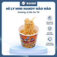 ACECOOK - Mì ly Mini Handy Hảo Hảo hương vị Bò sa tế, Mì ly bò sa tế Hảo Hảo Mini Handy, Mì Hảo Hảo - 53g/ly - 00020
