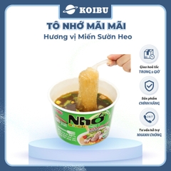 ACECOOK - Miến tô Nhớ Mãi Mãi hương vị Sườn heo, Tô Nhớ Mãi Mãi miến sườn heo, Miến Nhớ ăn liền - 64g /tô - 00026