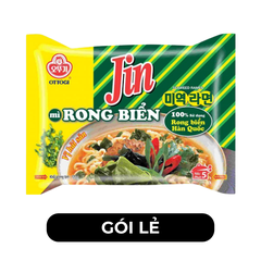 OTTOGI - Mì nấu Jin Rong biển Hải sản, Mì nấu rong biển Hải sản Jin, Mì Jin nấu rong biển Hải sản - 120g/gói - 00524