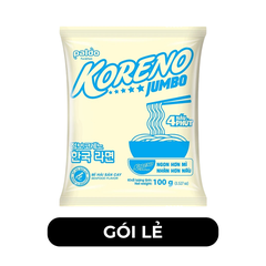 PALDO - Mì Koreno Jumbo hương vị Hải sản cay, Mì hải sản cay Koreno Jumbo, Mì ăn liền Koreno Jumbo - 100g/gói - 00384