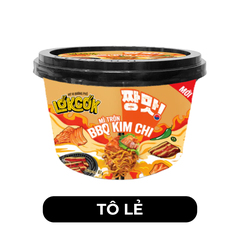 WORLD SPICE - Mì tô trộn LókCók hương vị BBQ kim chi, Mì tô trộn LokCok BBQ kim chi, Mì trộn LokCok - 97g/tô - 00756
