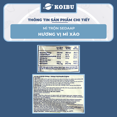 SEDAAP - Mì trộn Sedaap hương vị Mì xào, Mì Sedaap mì trộn truyền thống Sedaap mì trộn gà không cay - 90g/gói - 00283