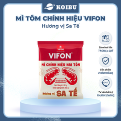 VIFON - Mì chính hiệu hai tôm Vifon hương vị Sa tế 60g, Mì Vifon hai tôm, Mì hai con tôm Vifon - 60g/gói - 00826