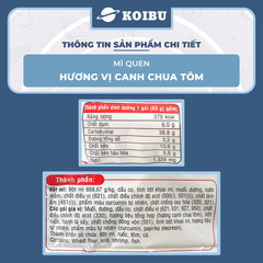 ACECOOK - Mì Quen hương vị Canh chua tôm, Acecook mì quen Canh chua tôm Acecook mì Queen Acecook - 82g/gói - 00844
