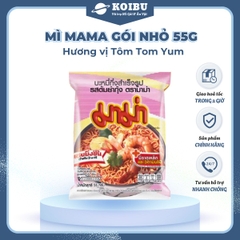 MAMA - Mì Mama gói nhỏ hương vị Tôm Tomyum, Mì Tôm Tomyum Mama, Mì Thái Lan vị Tôm Tomyum - 55g/gói - 00253