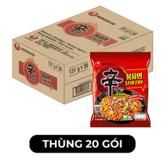 NONGSHIM - Mì xào khô Shin Ramyun hương vị cay, Mì xào Shin Ramyun cay ăn liền, Mì xào cay Hàn Quốc - 131g/gói - 00465