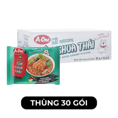 A ONE - Mì A-One gói hương vị Tôm chua Thái, Mì Tôm chua Thái A-One, Mì ăn liền A-One, Mì gói Aonei - 85g/gói - 00519