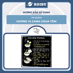 ACECOOK - Mì Quen hương vị Canh chua tôm, Acecook mì quen Canh chua tôm Acecook mì Queen Acecook - 82g/gói - 00844